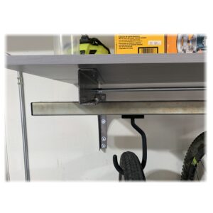 Wall Mount Bracket close up of mounting hardware.
