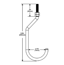 Large Machined Hook
